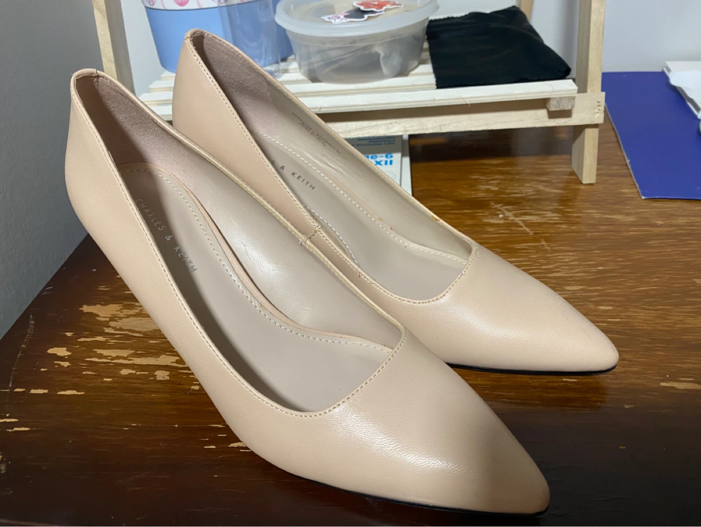 Charles & Keith Beige Pumps