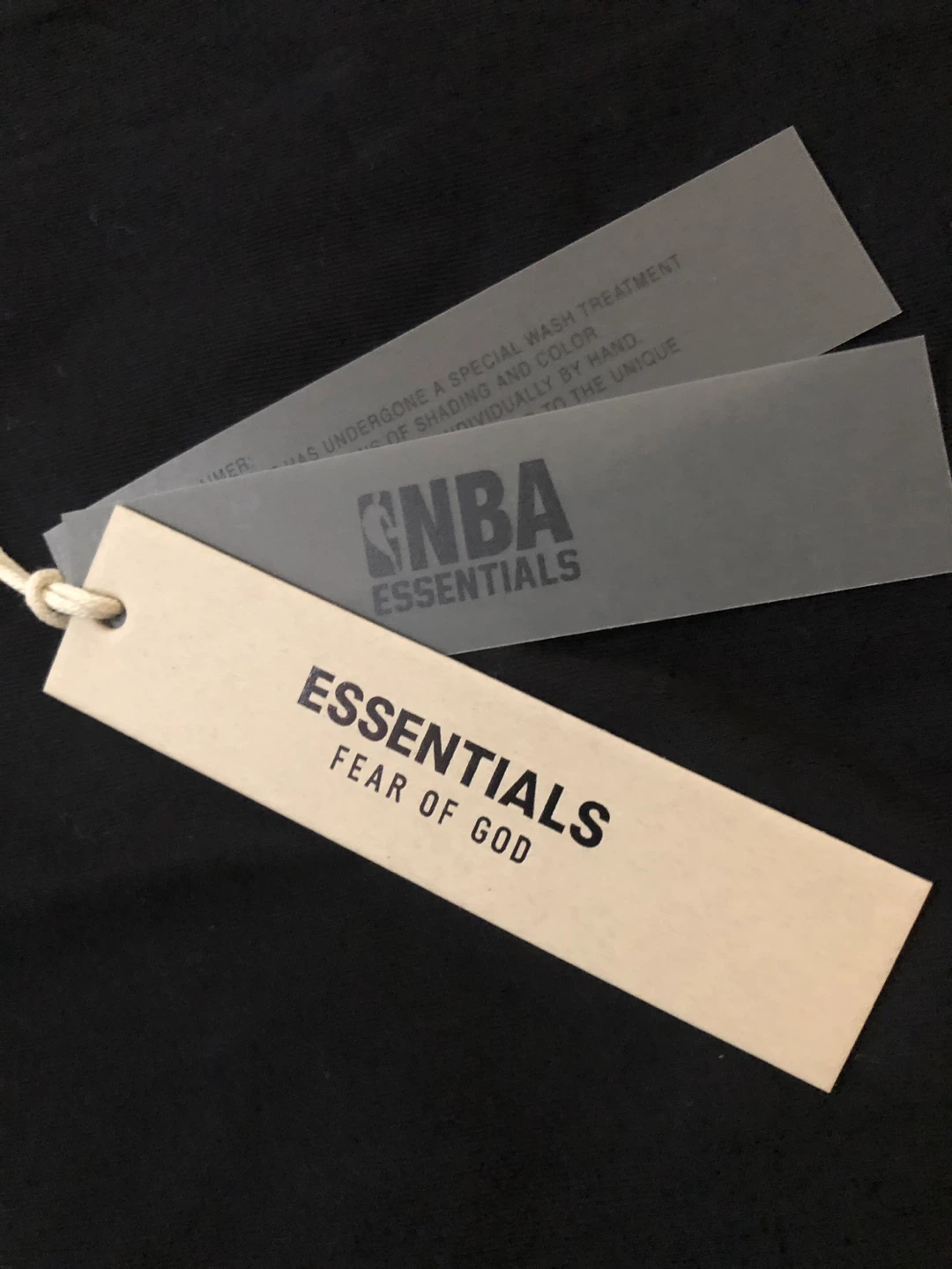 Essentials Fear of God NBA T-Shirt Black - photo 3