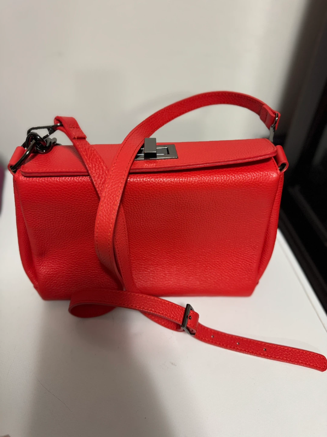 Red Leather Handbag