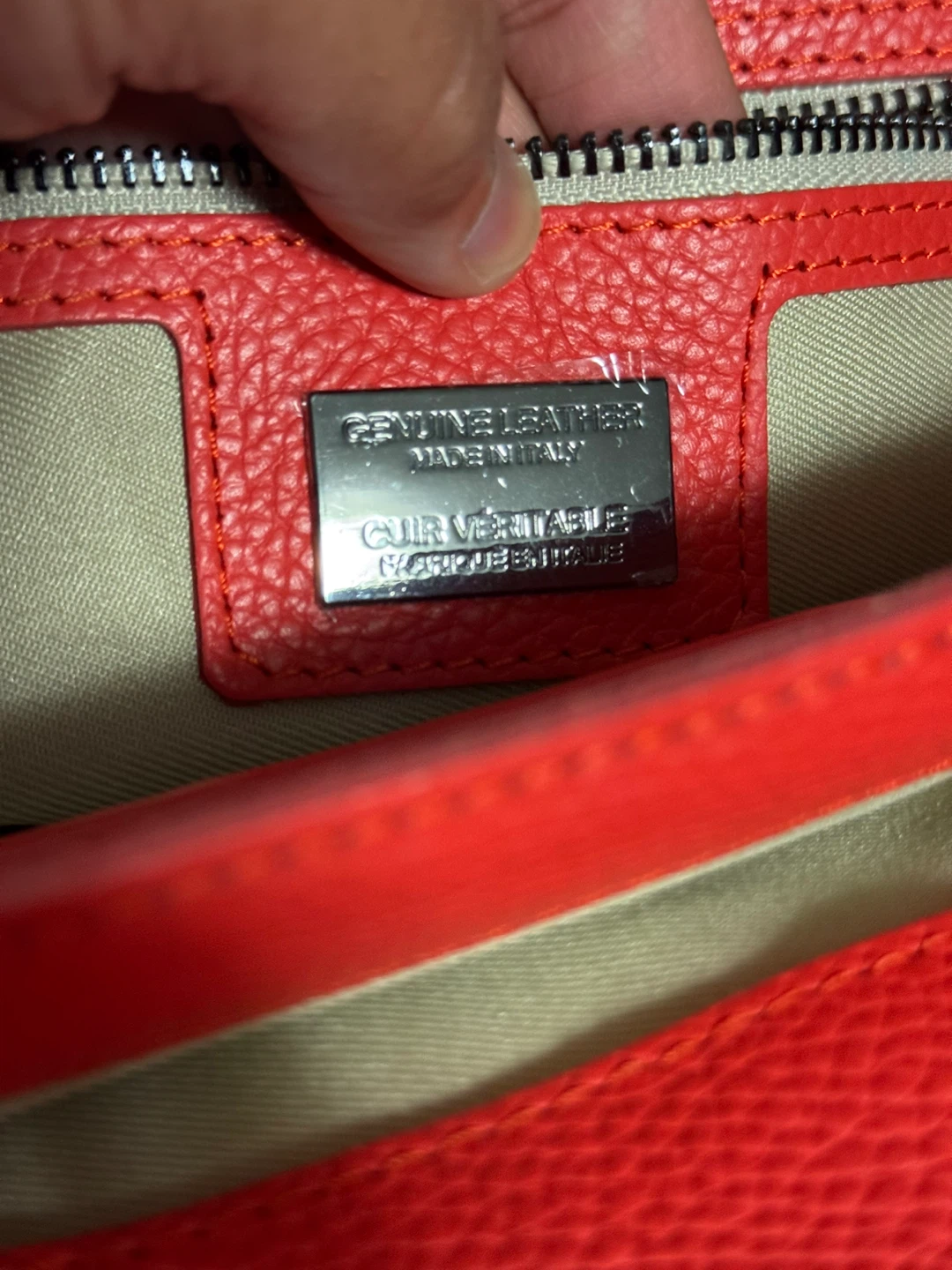 Red Leather Handbag - photo 4