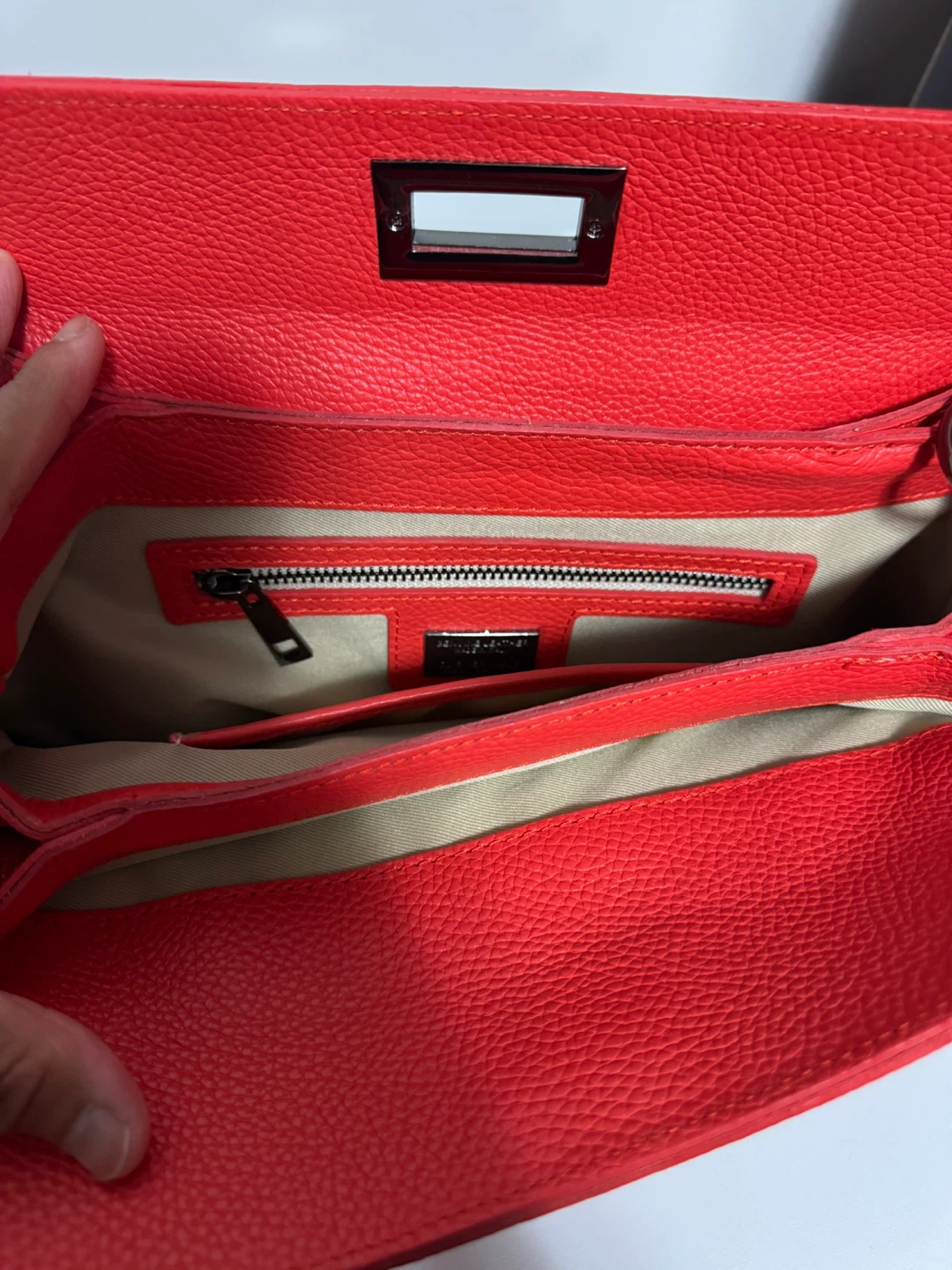 Red Leather Handbag - photo 3