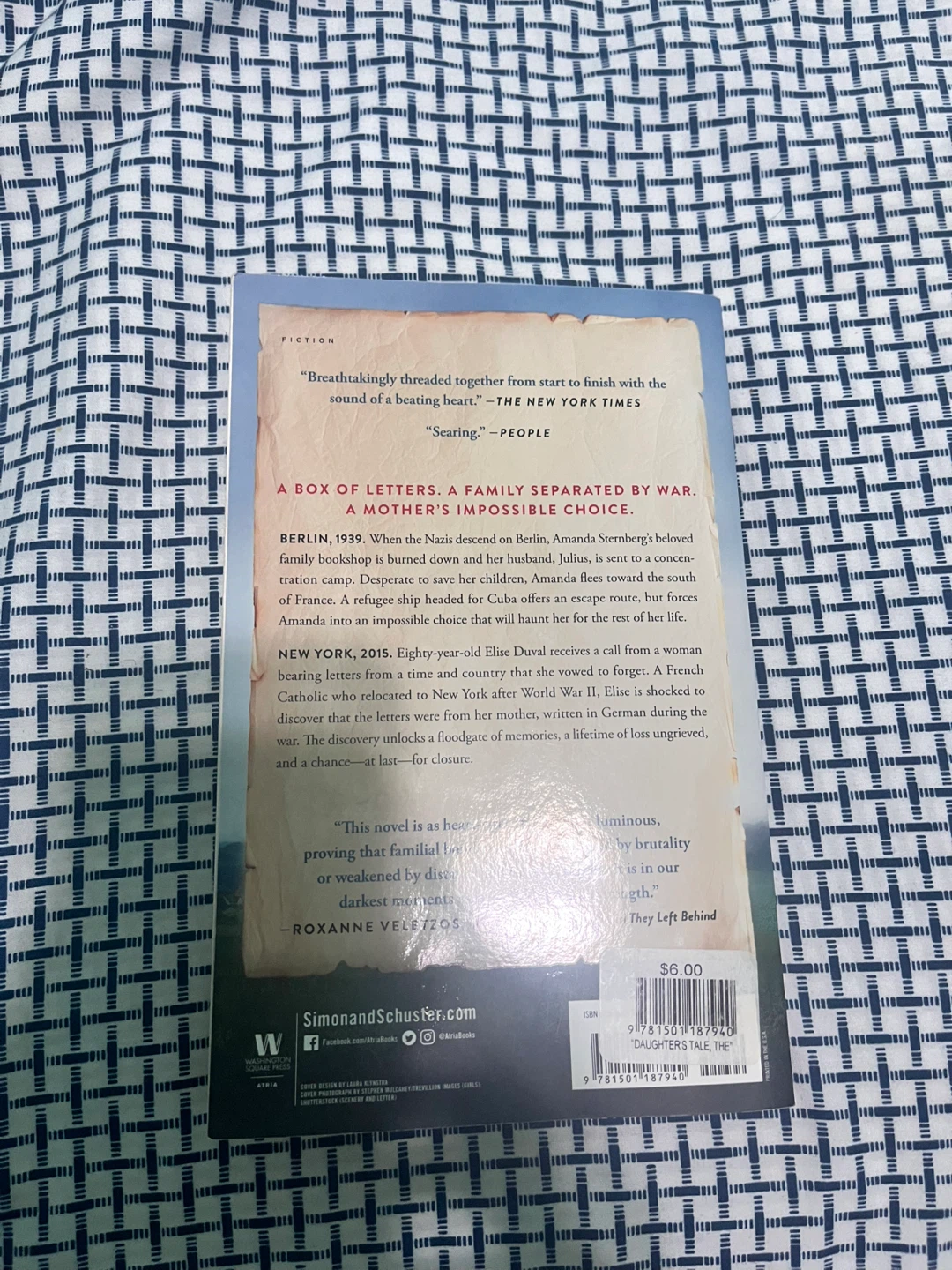 The Daughter's Tale A Novel by Armando Lucas Correa - photo 2