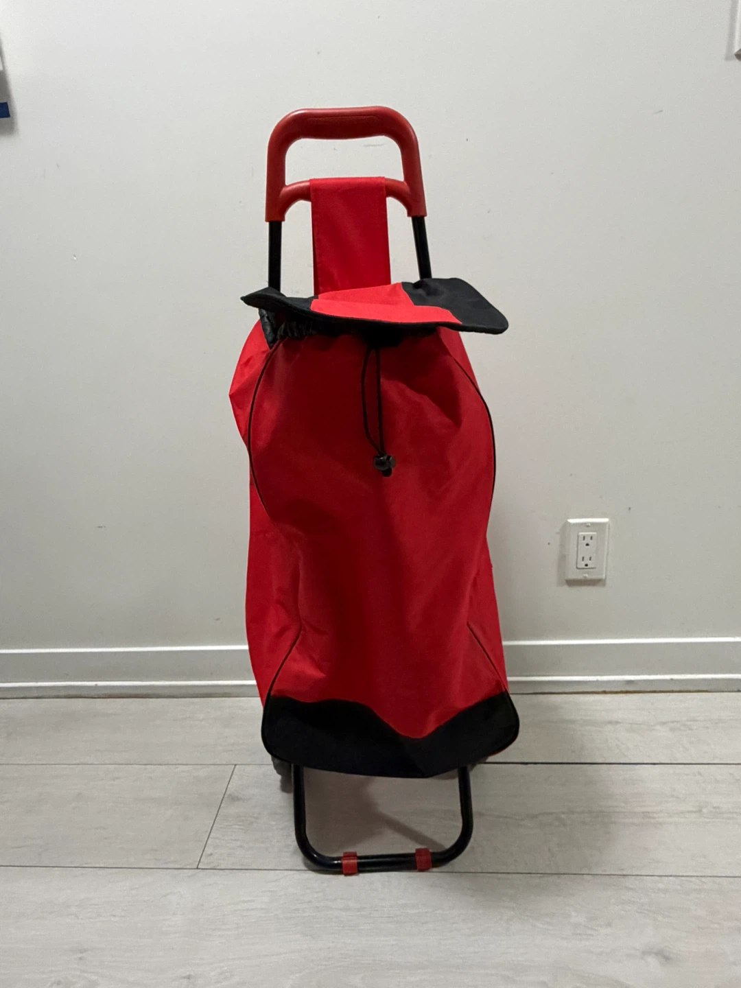 Red Shopping Cart with Wheels - photo 2
