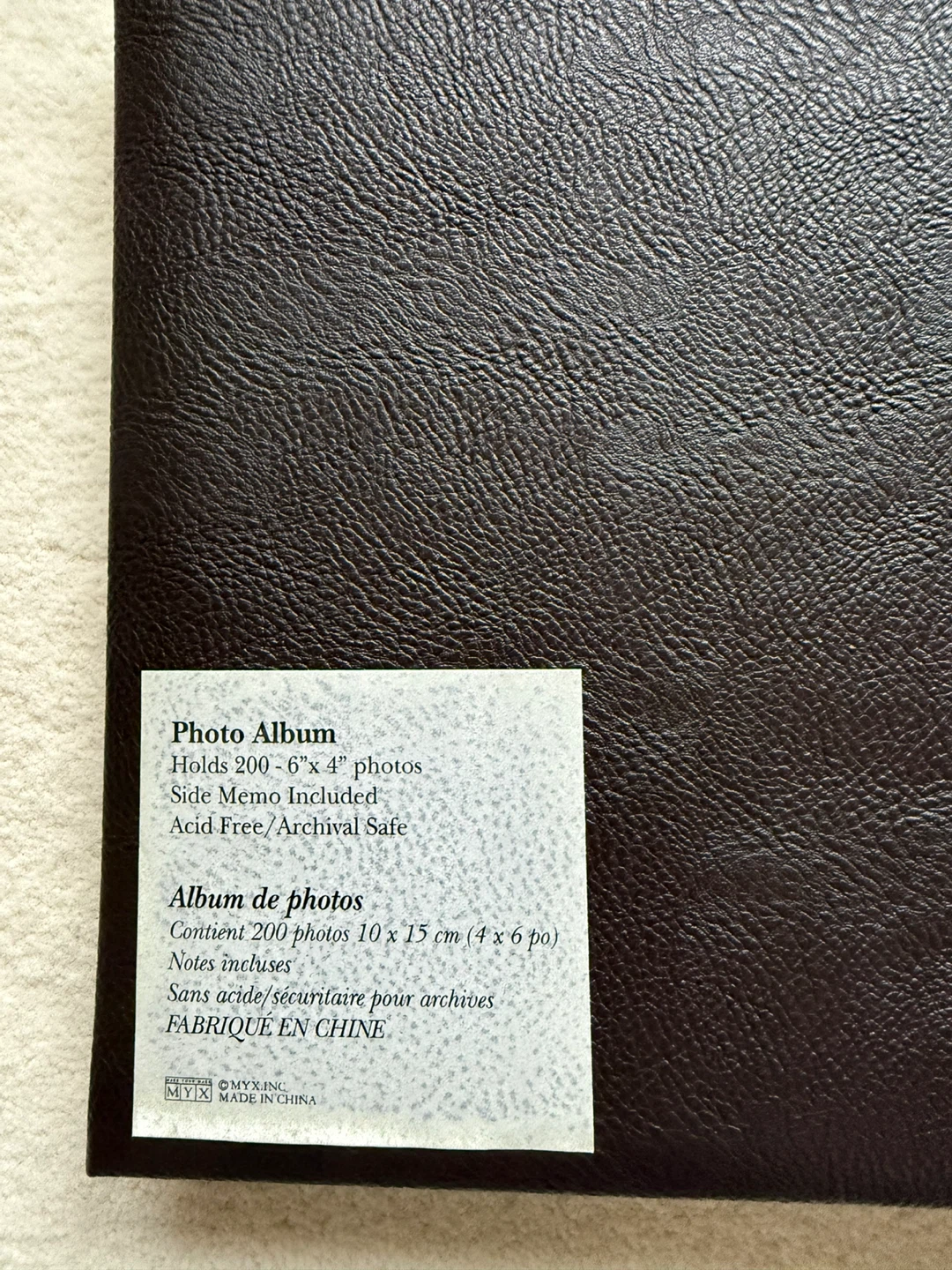 MYX Photo Album - Holds 200 4"x6" Photos - photo 3