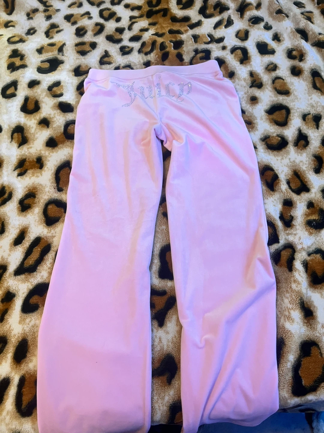 Juicy Couture Pink Velour Track Pants
