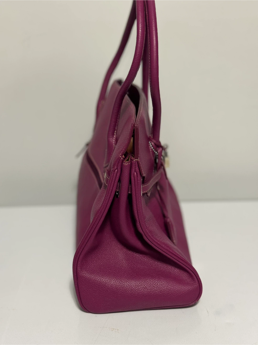 Purple Leather Handbag - photo 5