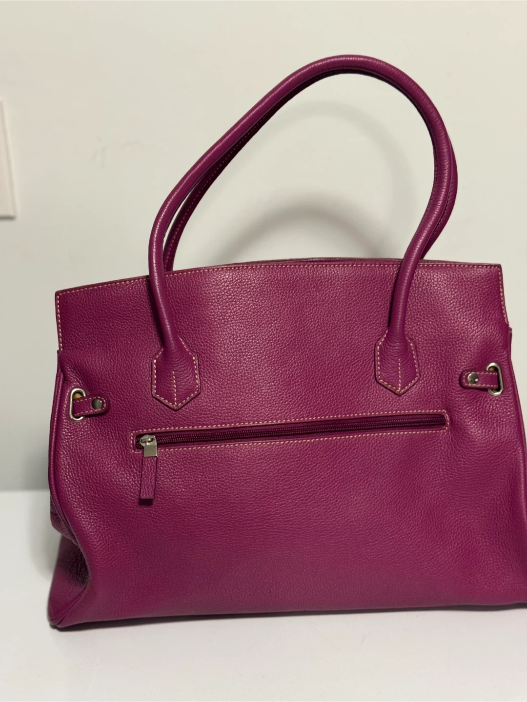 Purple Leather Handbag - photo 3