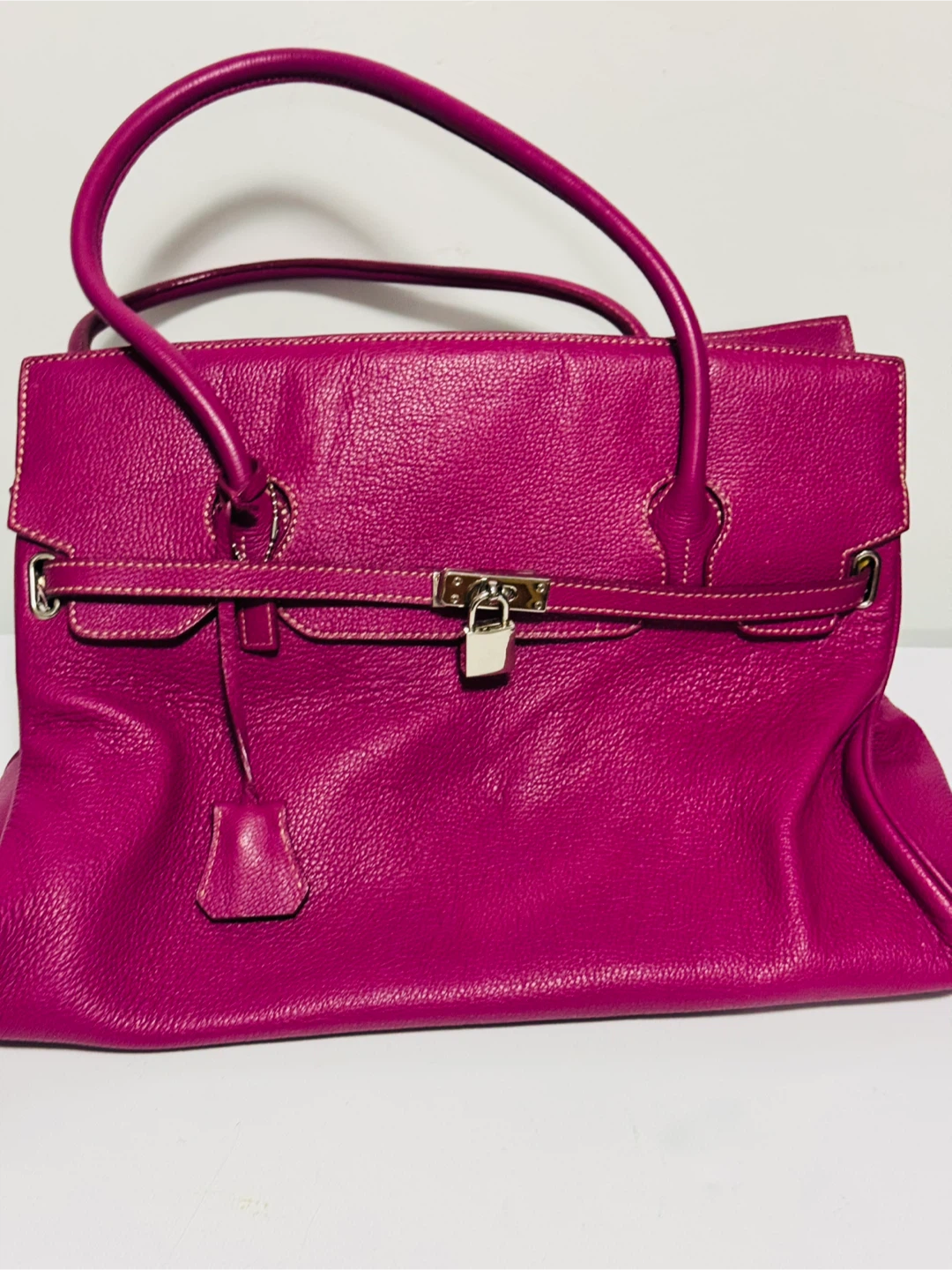 Purple Leather Handbag - photo 4