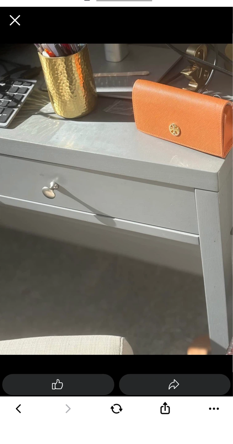 Gray Two-Drawer Desk Pottery barb kids - photo 5