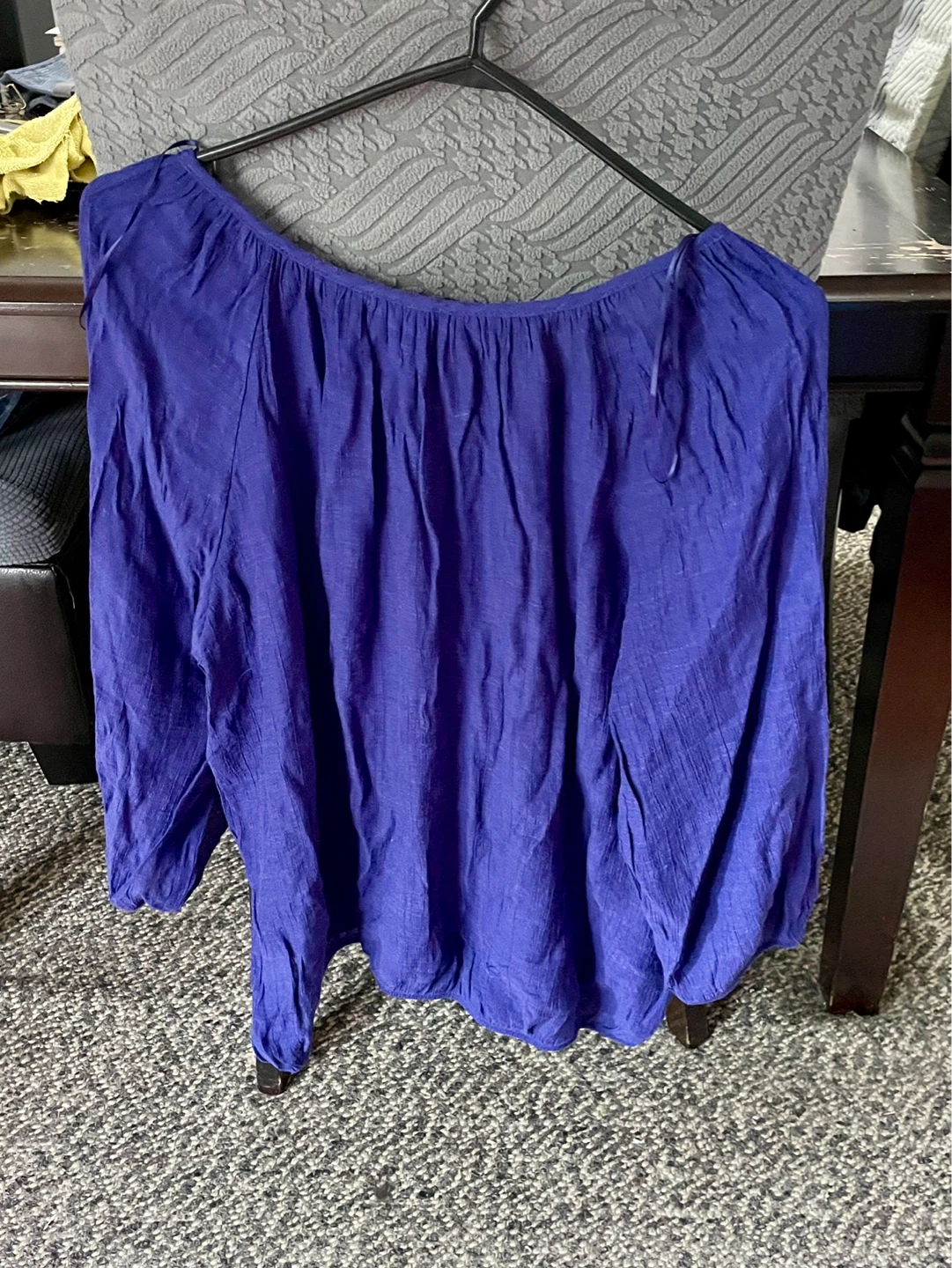 Reflections Women's Purple Long Sleeve Top - photo 2