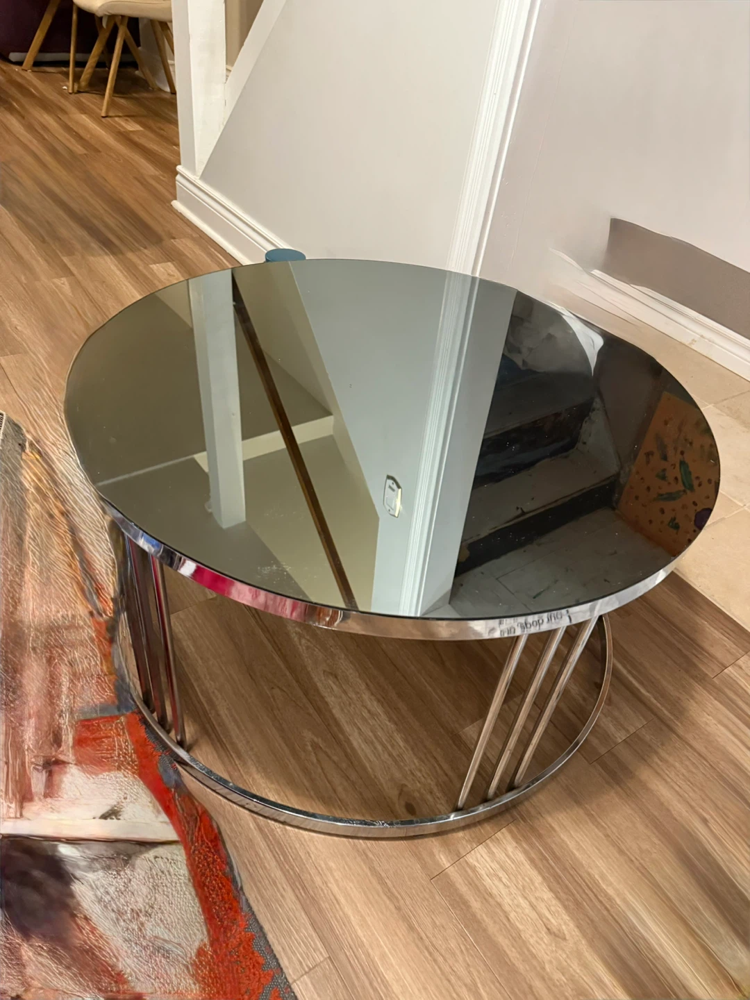 Round Mirrored Coffee Table