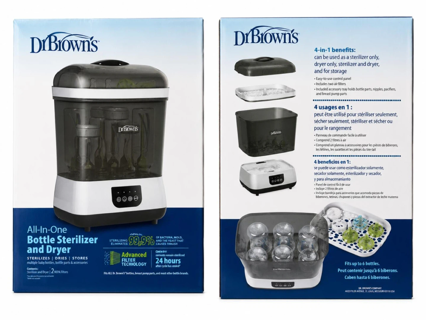Dr. Brown’s All-In-One Sterilizer & Dryer Baby Bottle Cleaner - photo 2