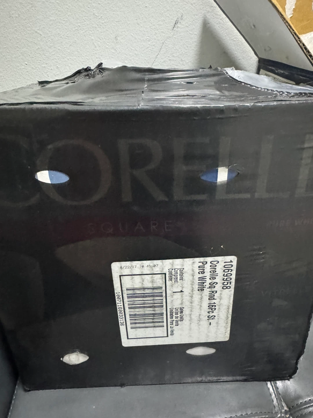 Corelle 16 Piece Square Pure White Dinnerware Set - photo 2