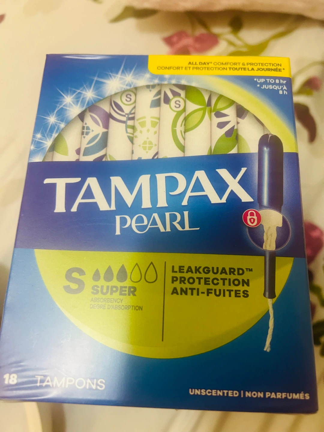 Tampax Pearl Super Absorbency Tampons, 18 Count