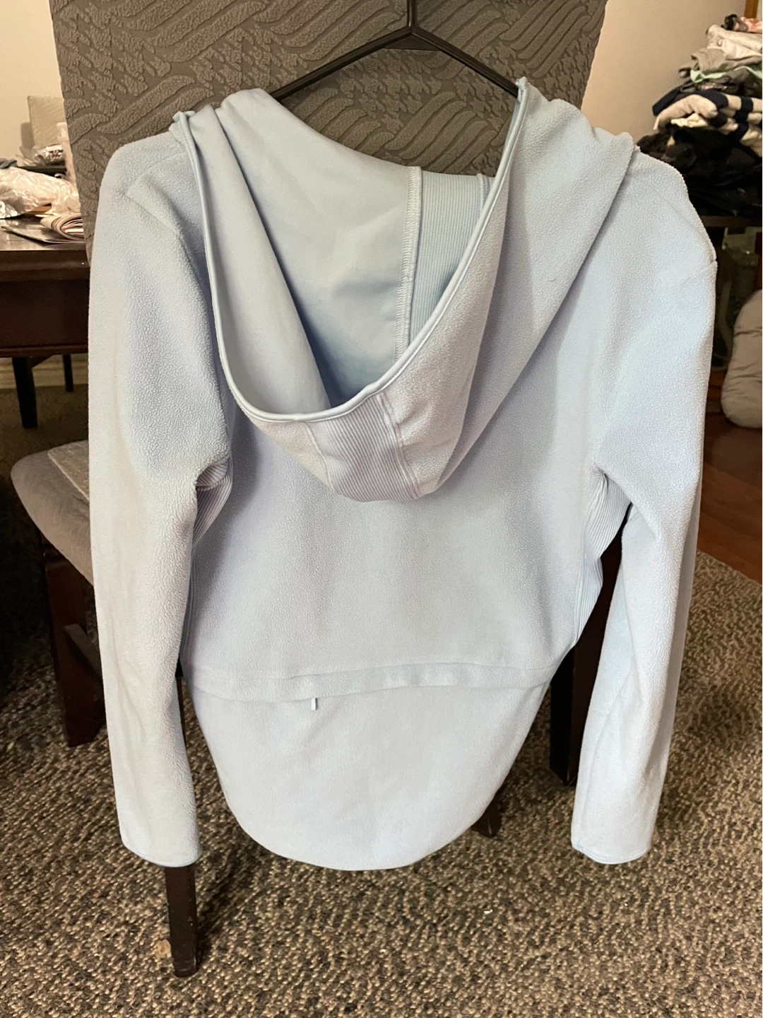 Tommy Hilfiger Quarter Zip Fleece Sweater - Light Blue - Size M - photo 2