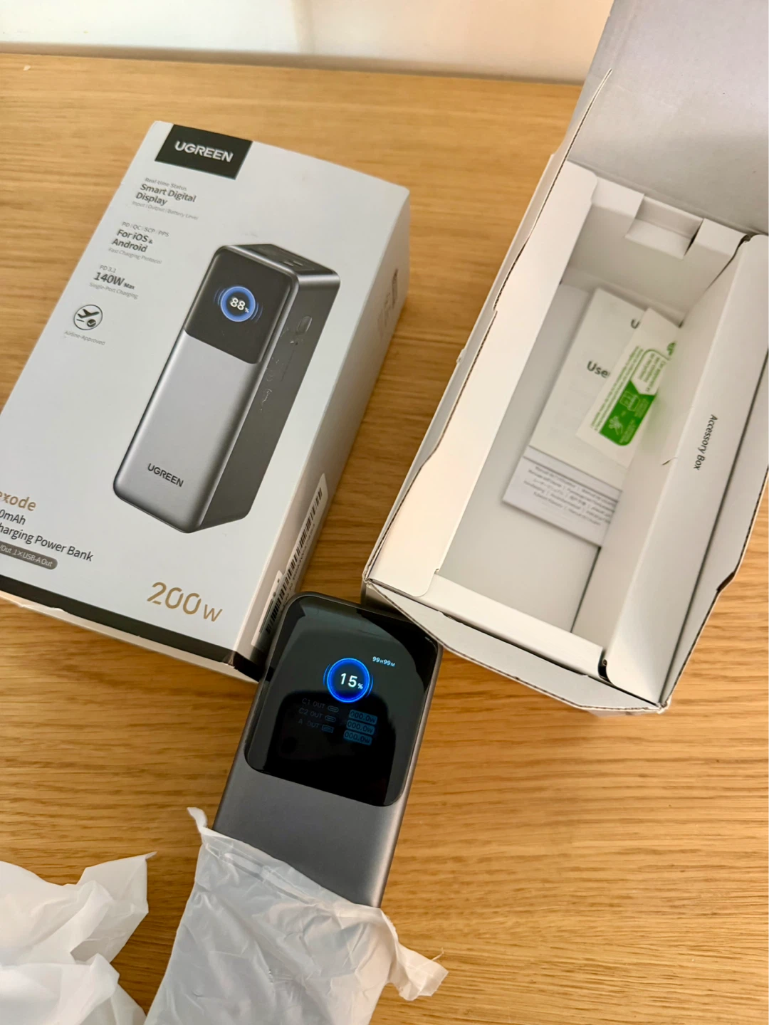 UGREEN Nexode 25000mAh Fast Charging Power Bank 200W - photo 3