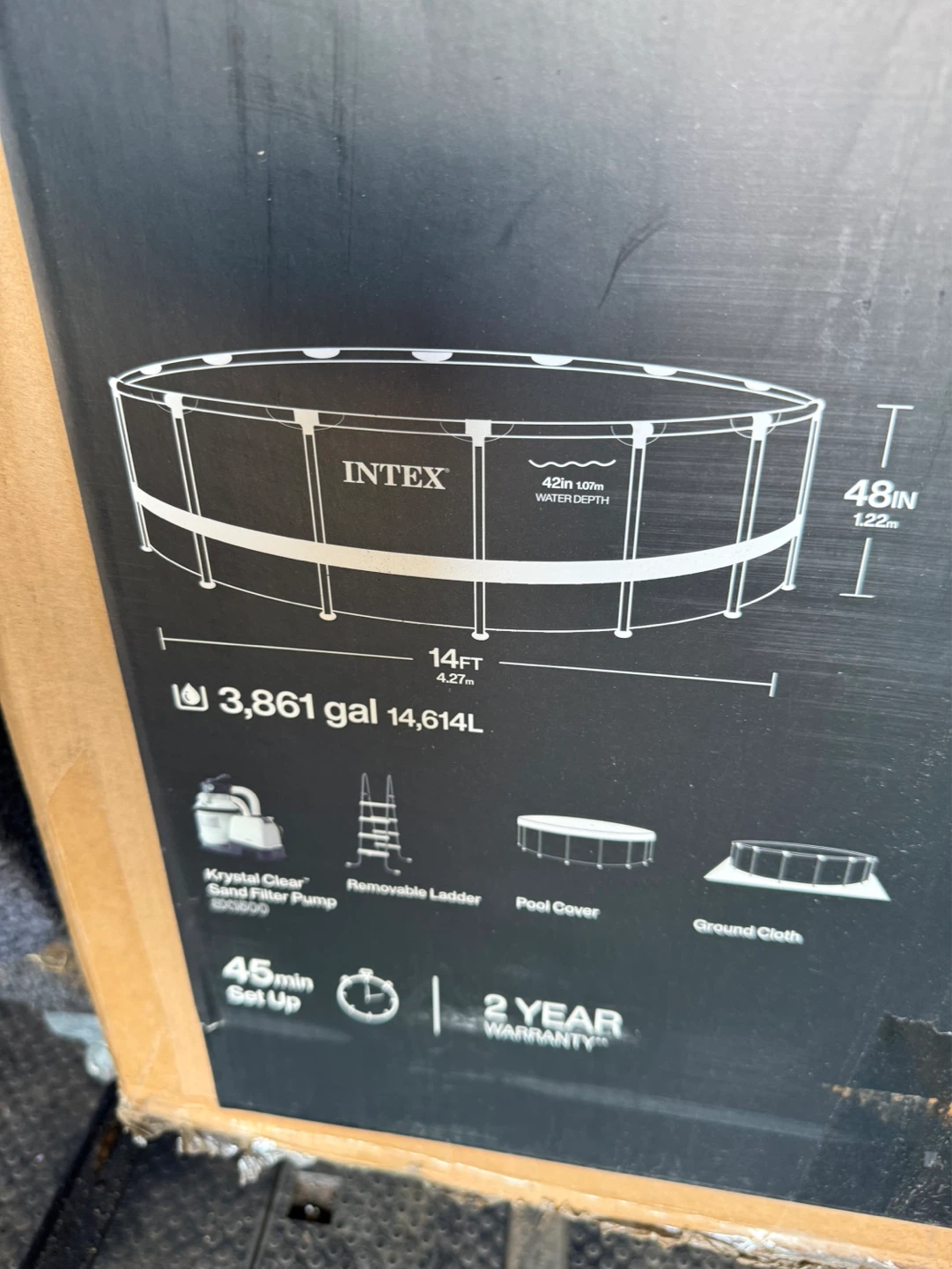 Intex 14' x 48" Ultra XTR Round Above Ground Swimming Pool - photo 2