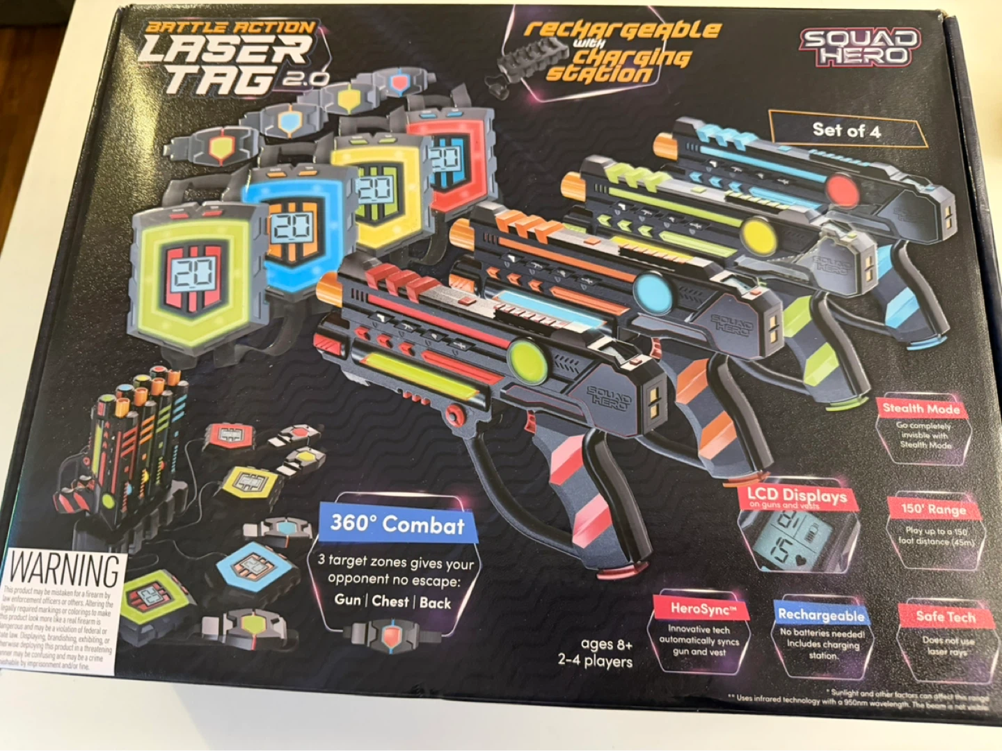 Squad Hero Rechargeable Laser Tag 360° Set - photo 2