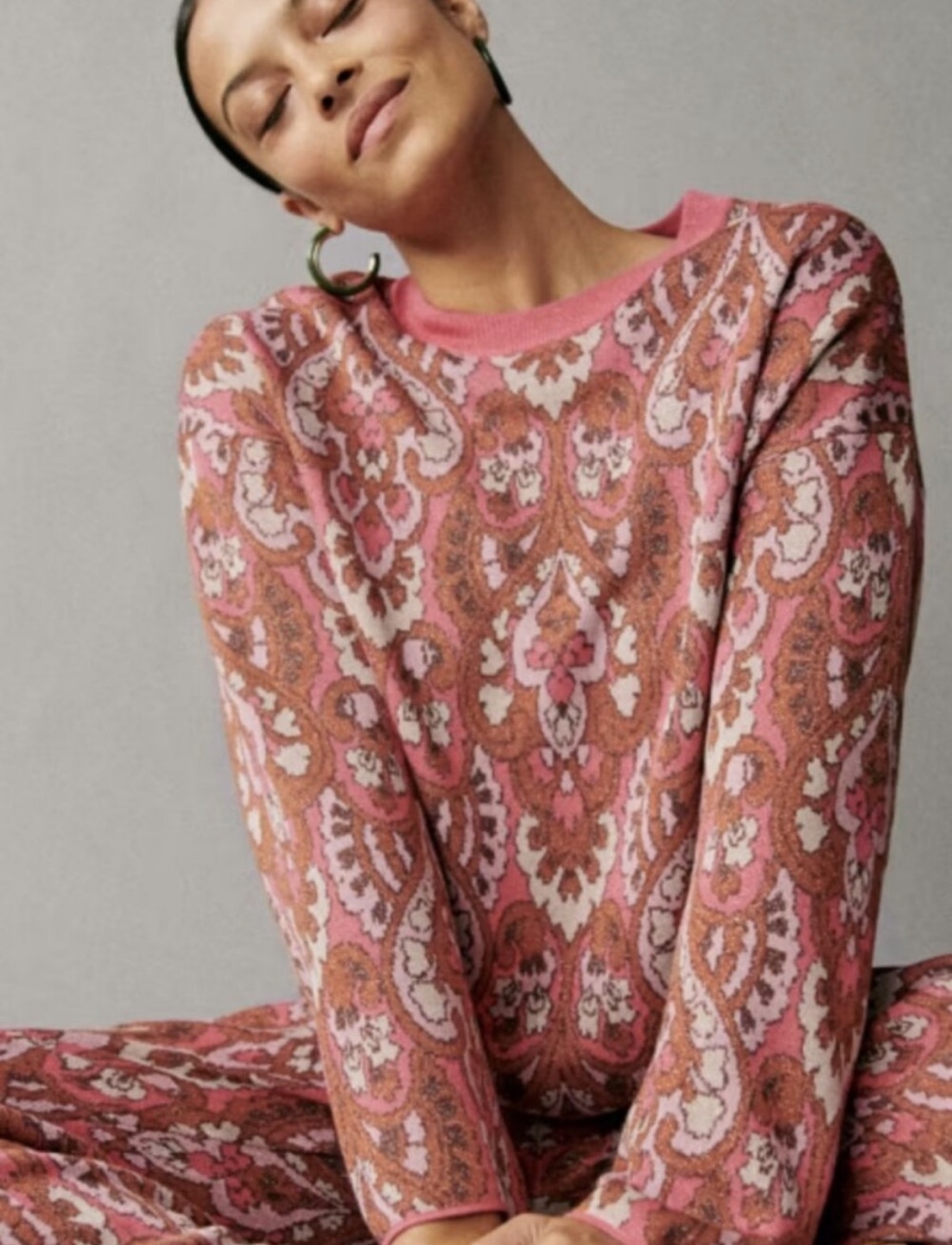 Sezane pink sweater