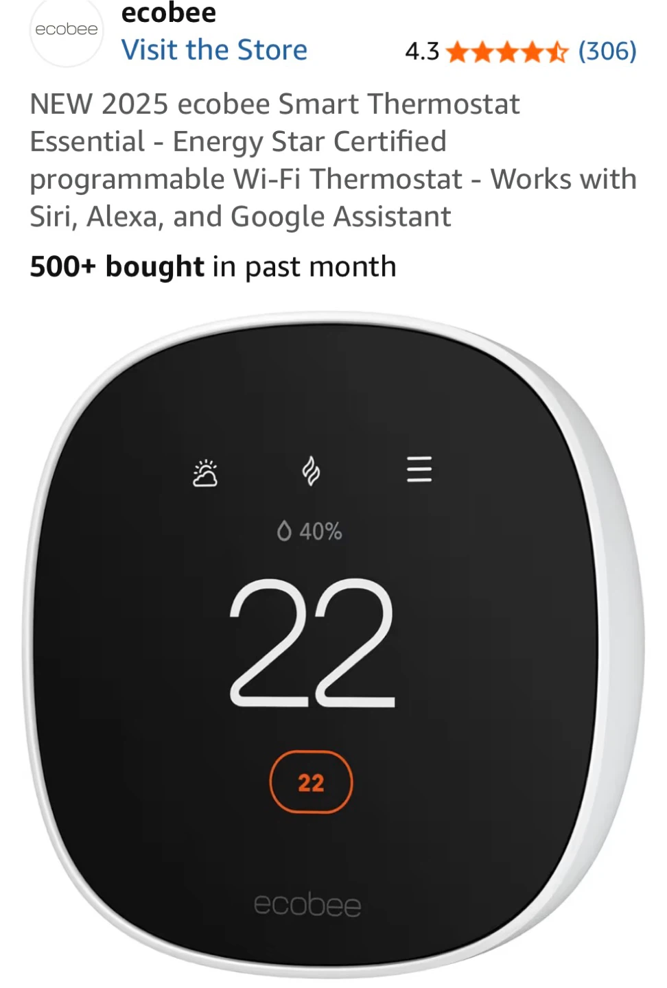ecobee3 Lite Smart Thermostat Pro - photo 4