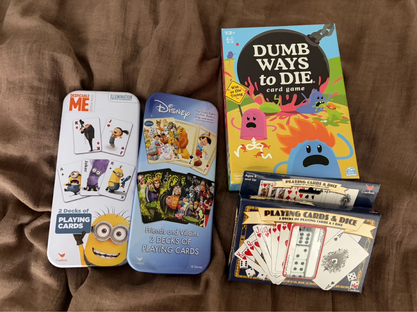 Despicable Me, Disney, Dumb Ways to Die, Playing Cards Set