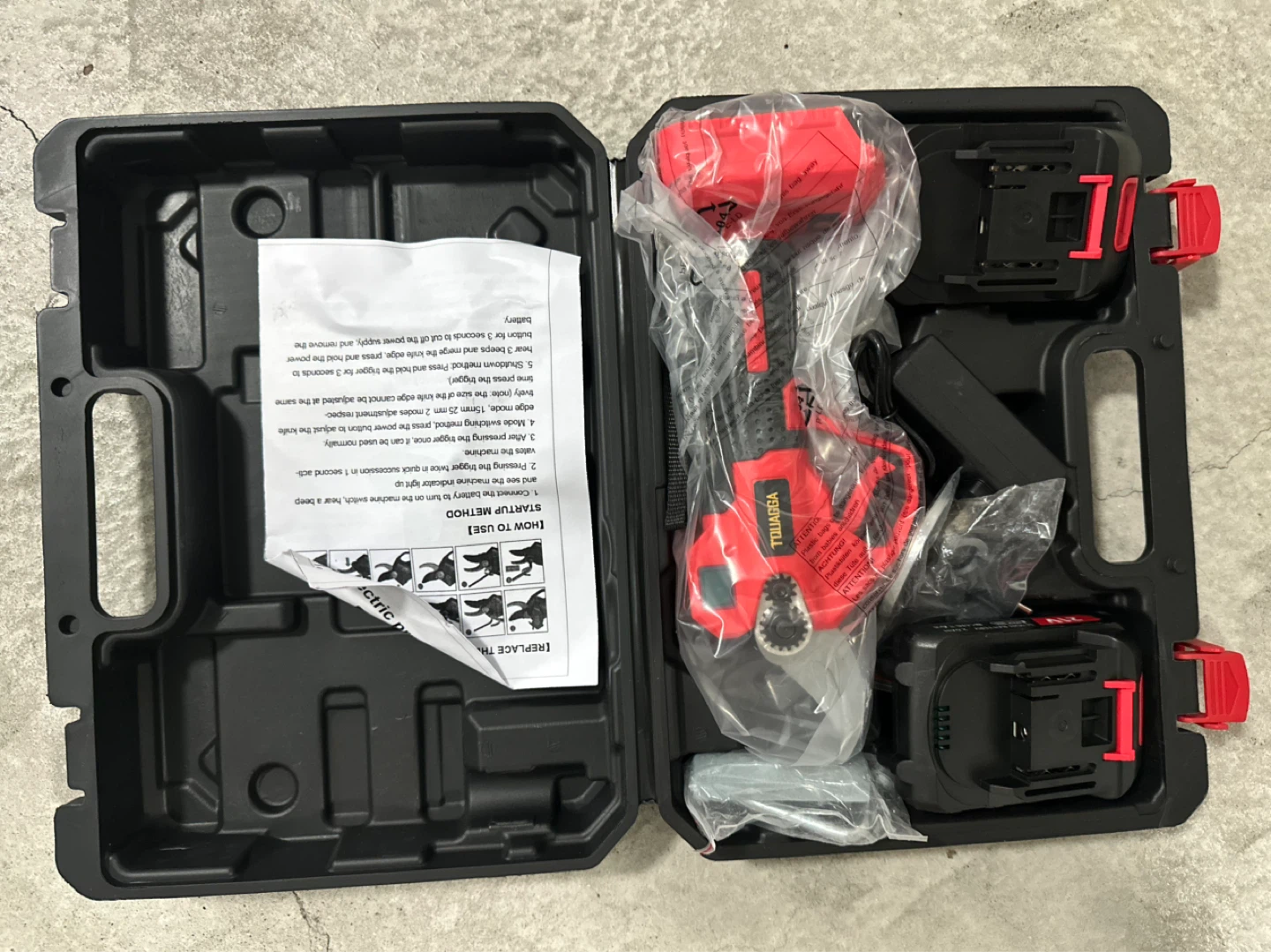 Cordless Electric Pruning Shears with 2 Batteries - photo 2