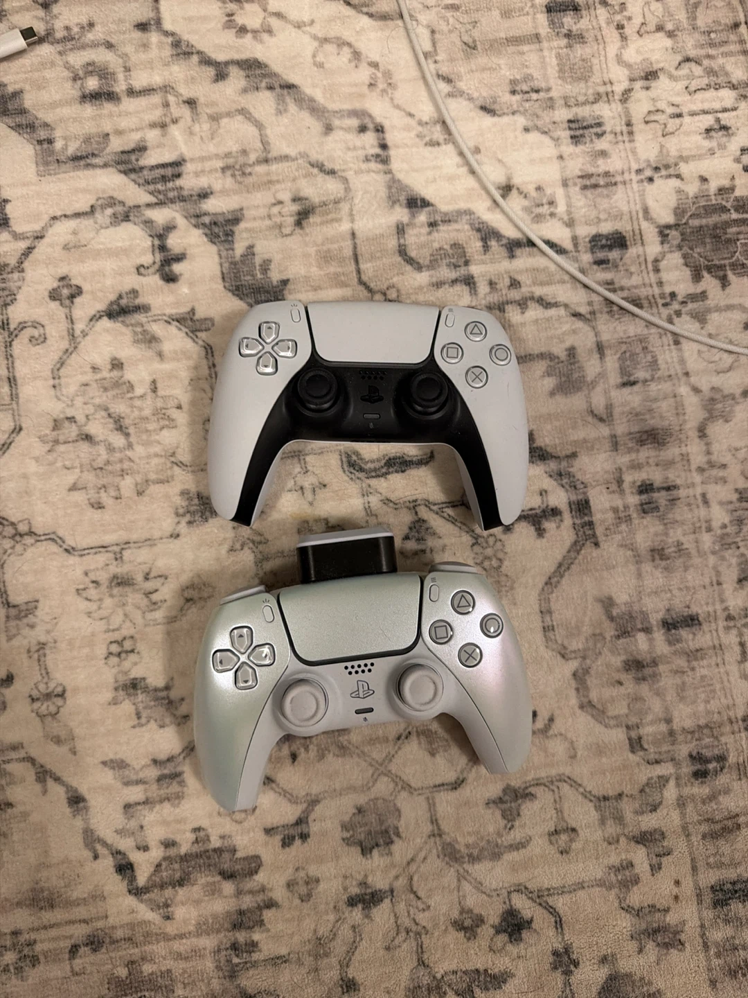 PlayStation 5 Console with Controllers and Headphones
