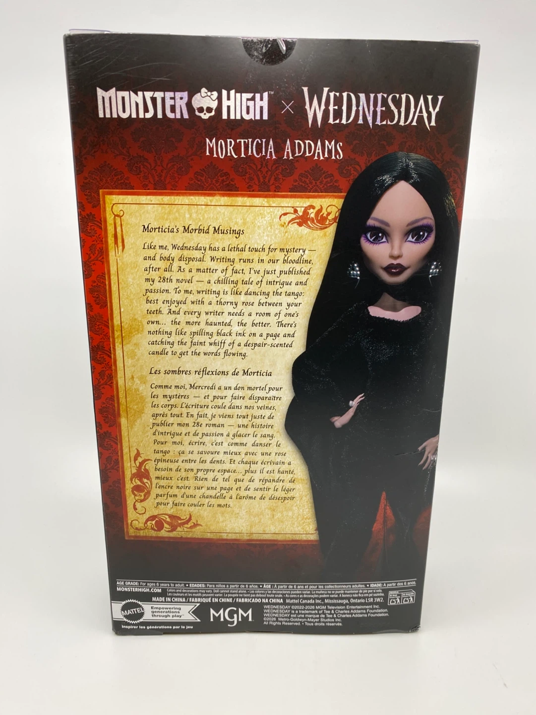 Monster High Wednesday Morticia Addams Doll - photo 2