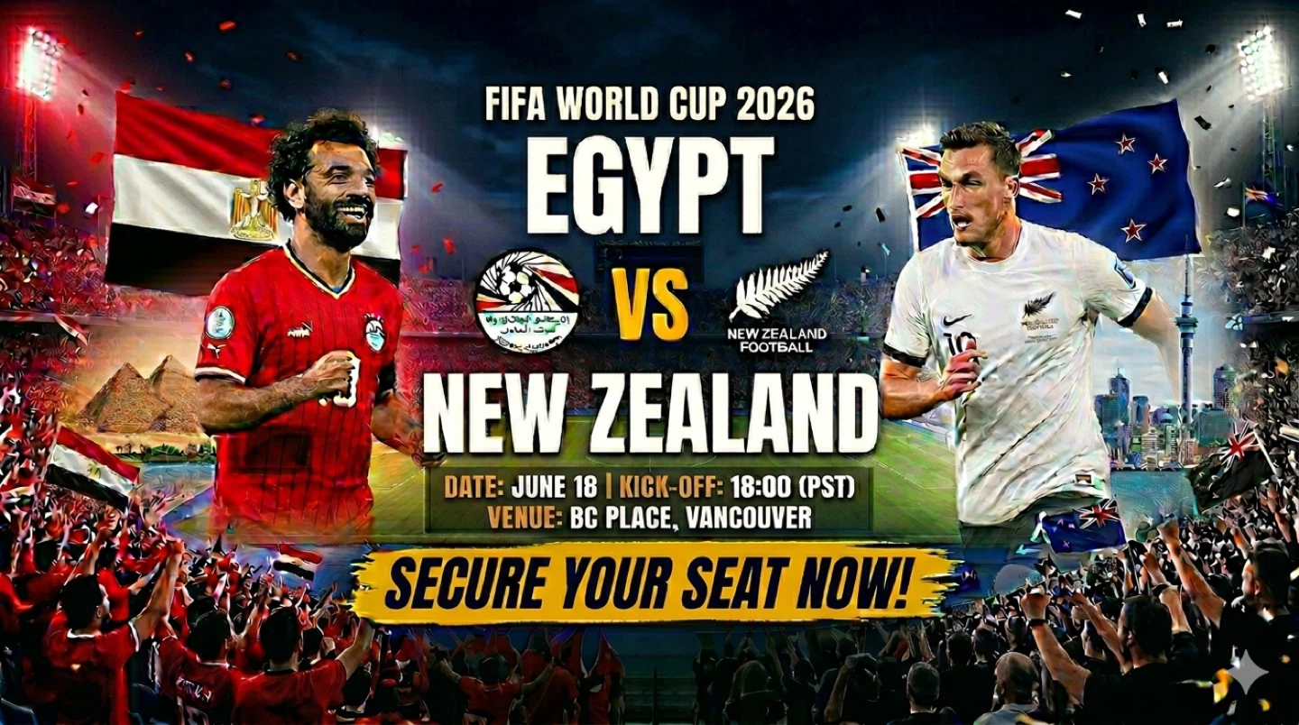 ⚽ FIFA World Cup 2026 – Egypt vs New Zealand (Category 1) ⚽