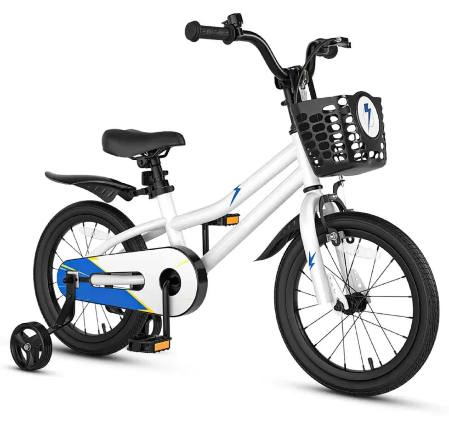 16" Kids Bike/Bicycle, Removable Training Wheels & Basket - photo 2