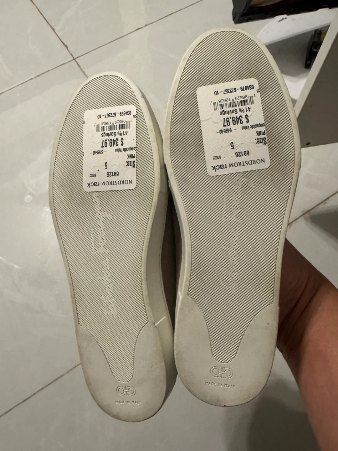 Salvatore Ferragamo Suede Loafers - Taupe, Size 5 - photo 2