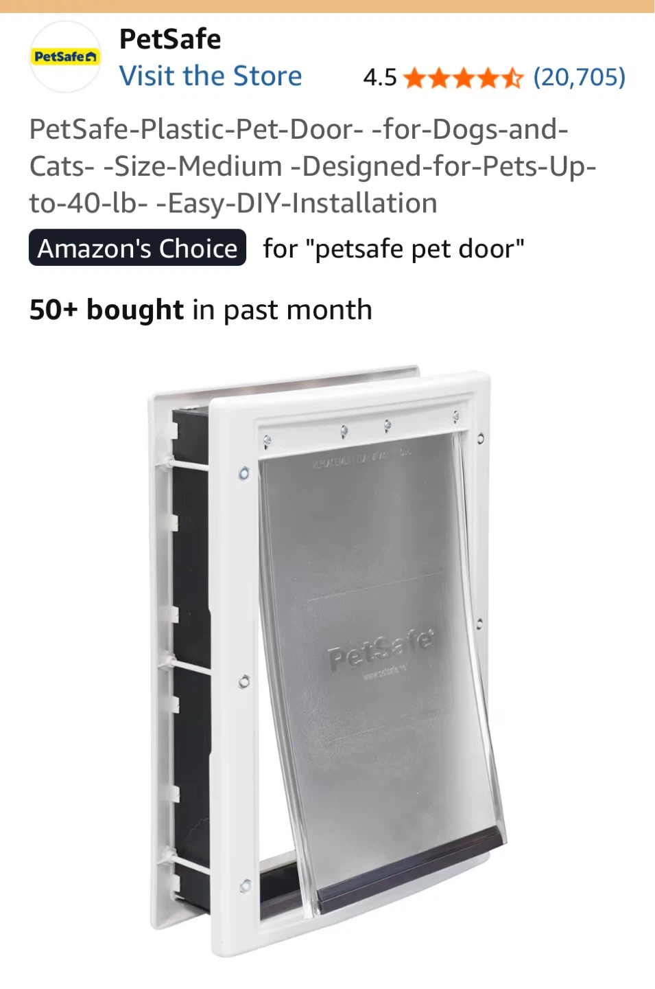PetSafe Extreme Weather Pet Door - Medium