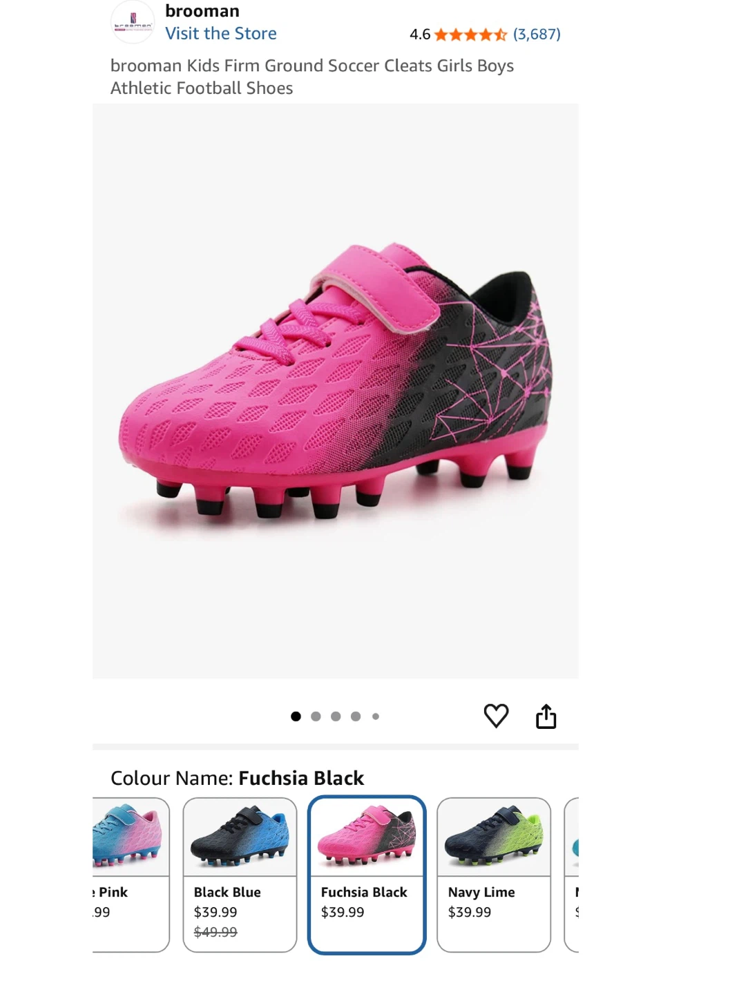 Kids  Cleats Shoes: US Size 3 - photo 2