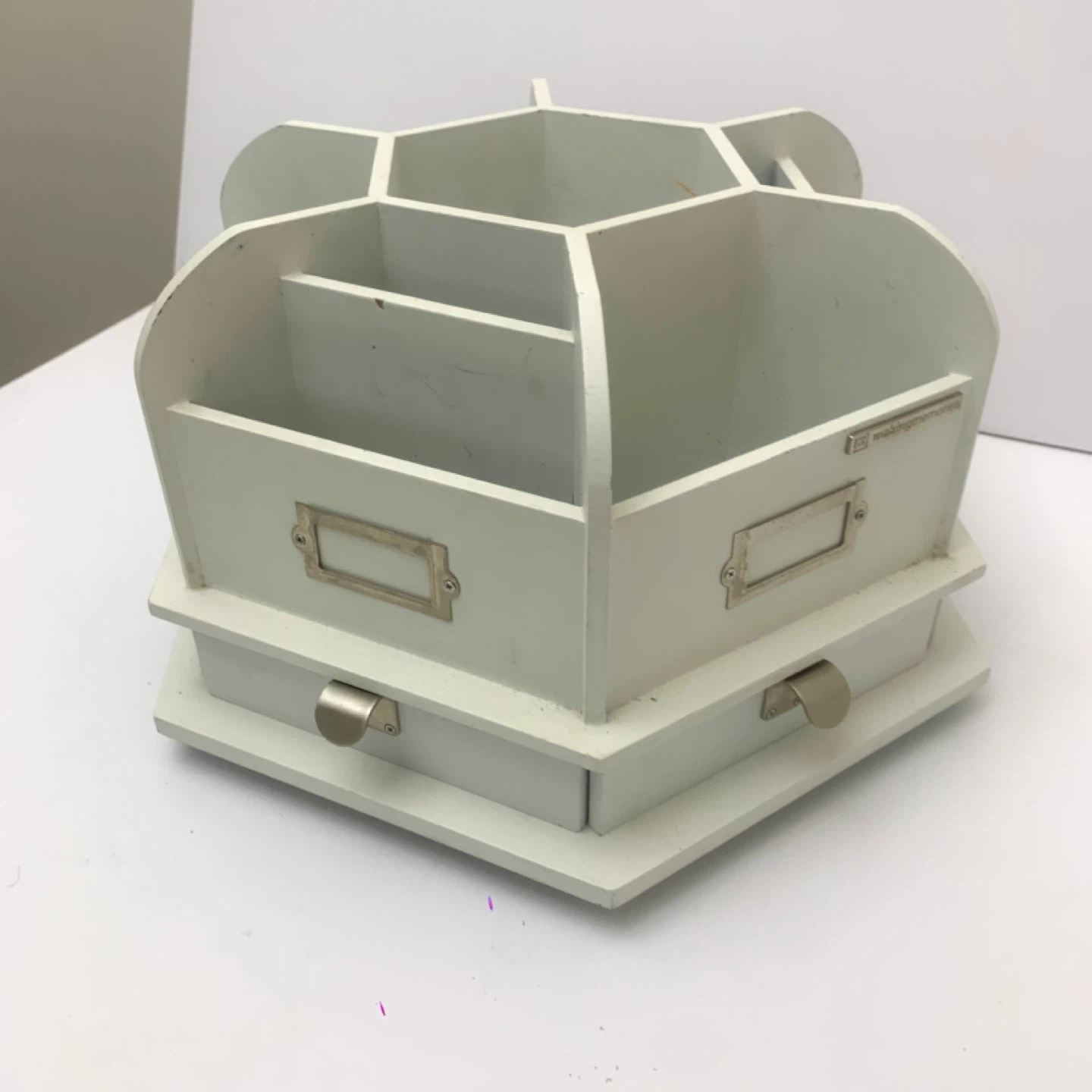 Desk Organizer Rotating Organizer Office Storage Desktop Caddy - photo 3