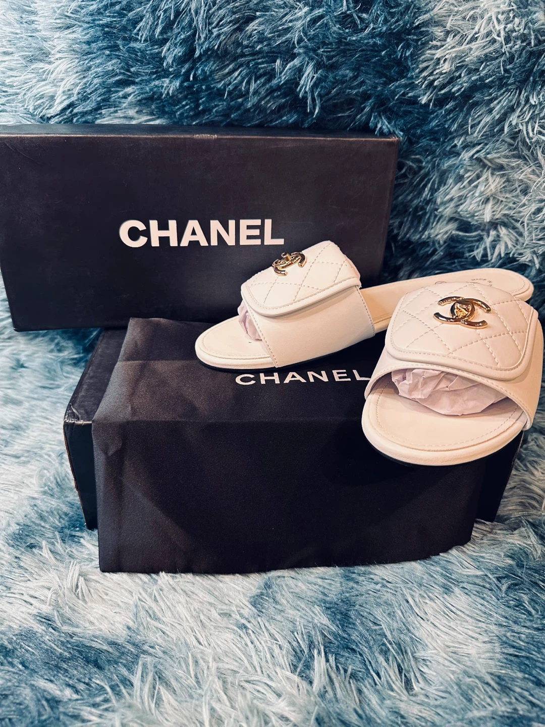 Chanel White sandles