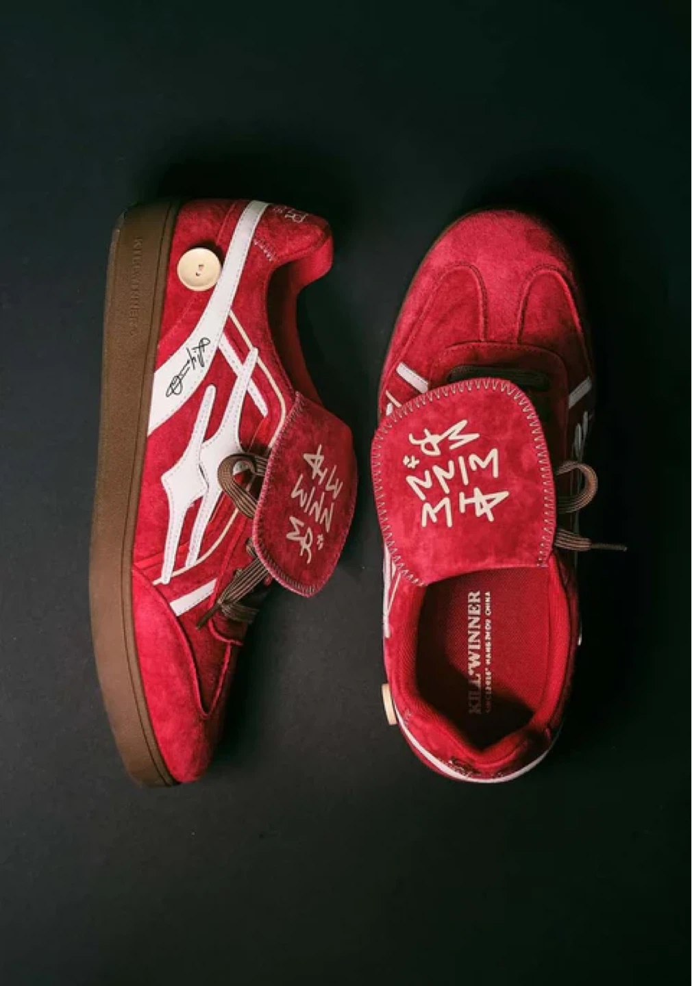 NEW!! KILLWINNER Retro Training Sneaker UNISEX - Red Velvet - photo 2