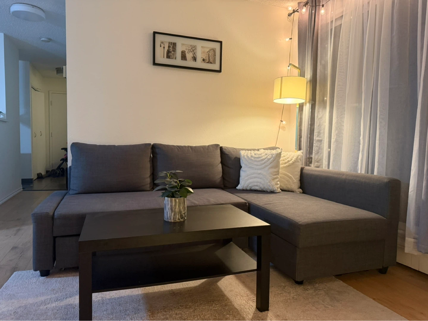 Grey Sectional Sofa with Storage - photo 2