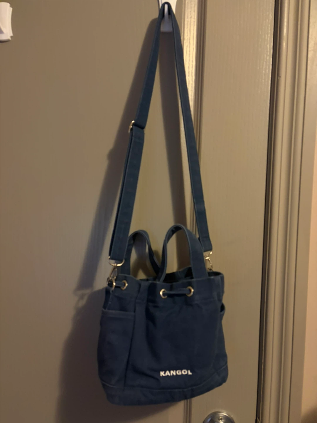 Kangol Blue Canvas Bucket Bag - photo 2