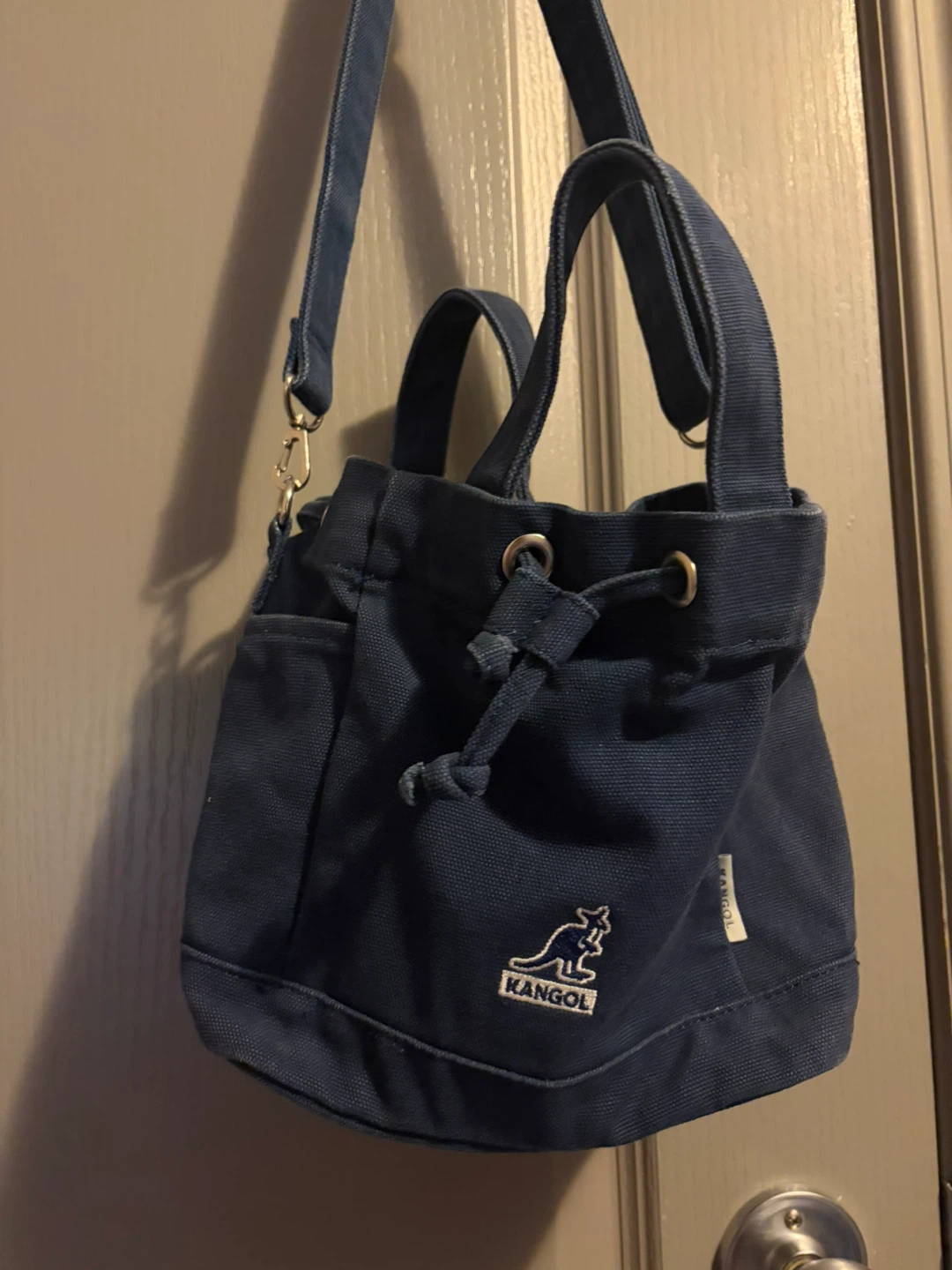 Kangol Blue Canvas Bucket Bag - photo 3
