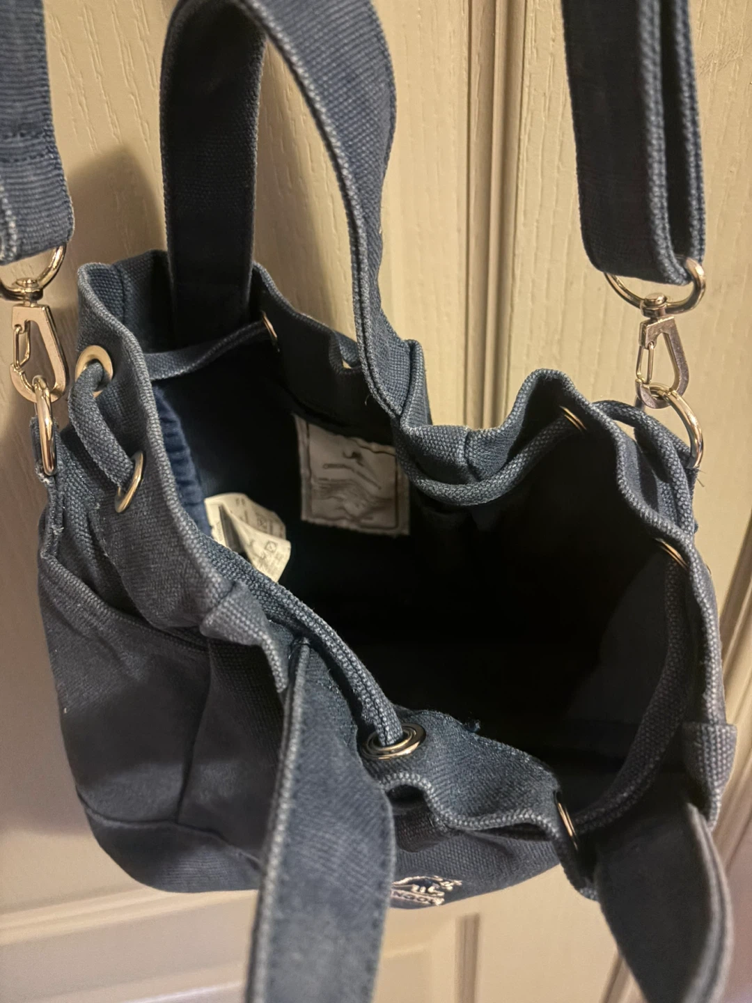 Kangol Blue Canvas Bucket Bag - photo 4