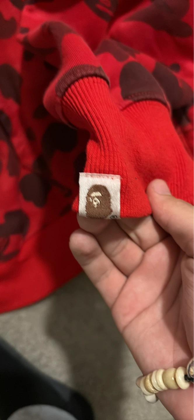 Double hood red bape - photo 5