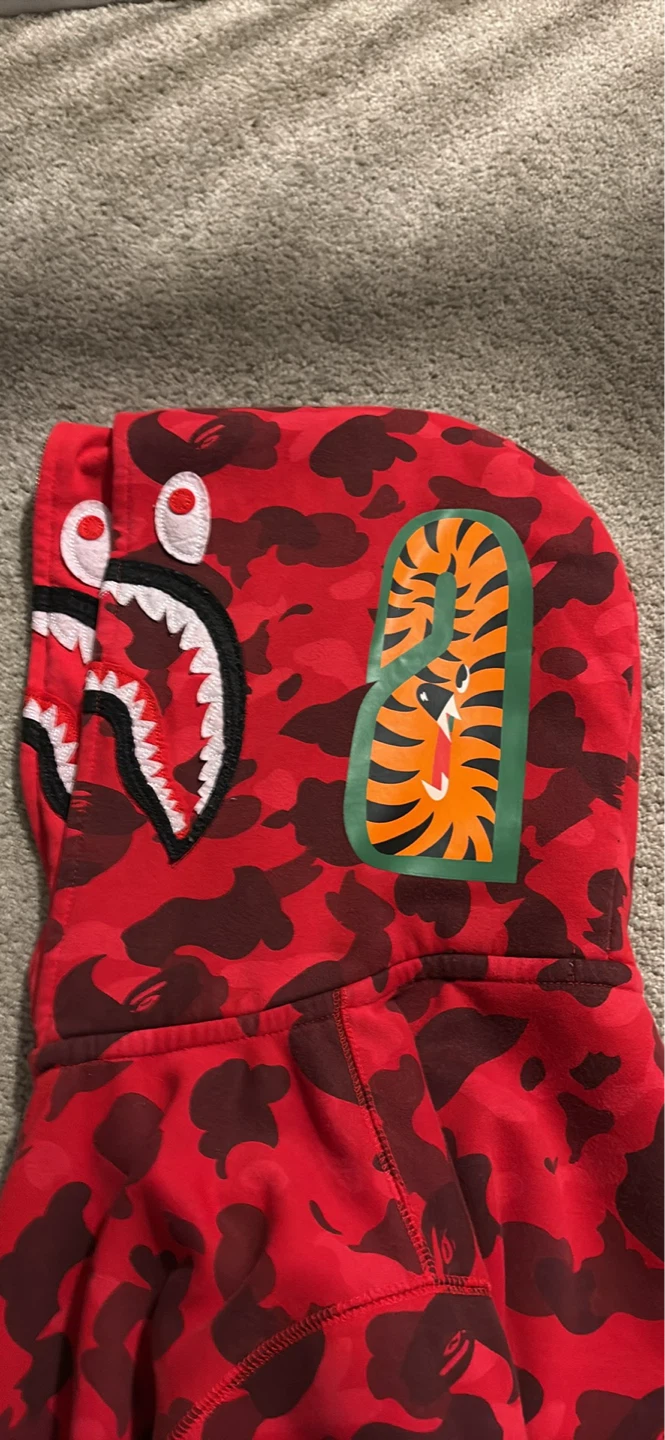Double hood red bape - photo 2