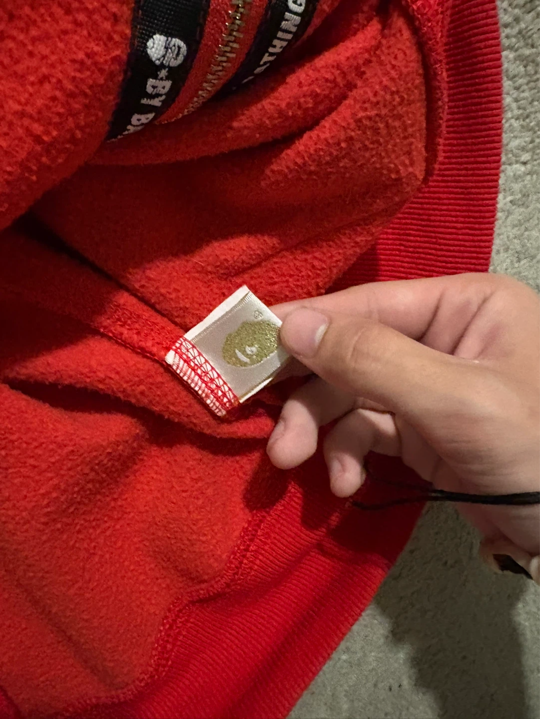Double hood red bape - photo 4