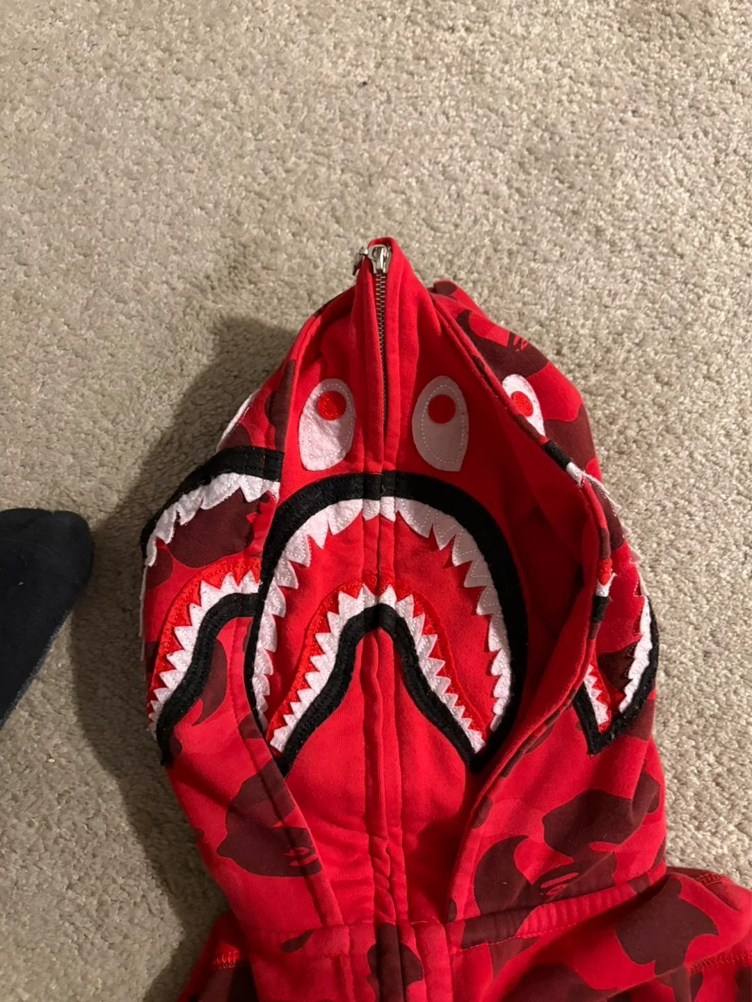 Double hood red bape - photo 3