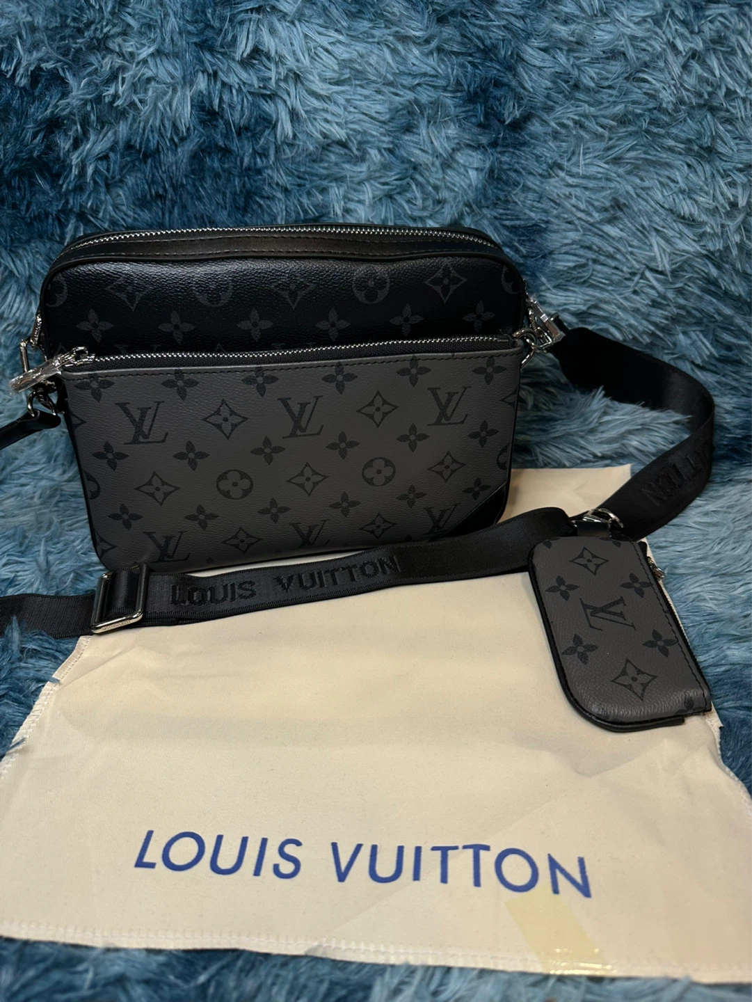 Louis Vuitton Monogram Shoulder Bag with Pouch