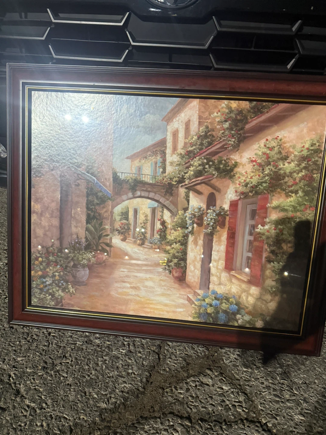 Framed Art Print Italian Street Scene