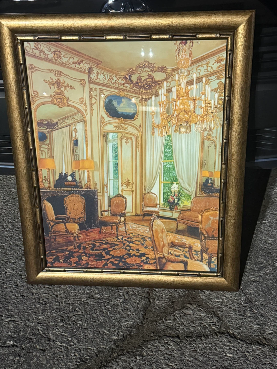 Framed Print of Ornate Living Room Scene