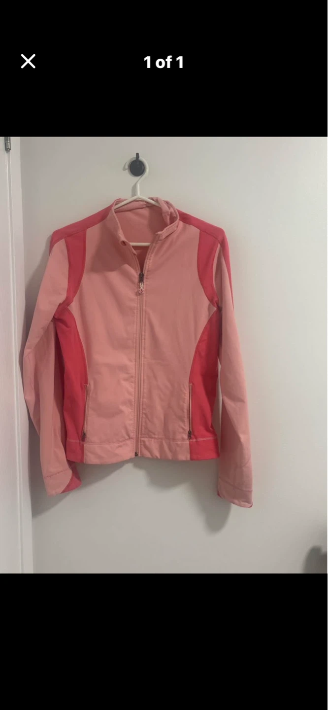 Lululemon Pink and Coral Track Jacket