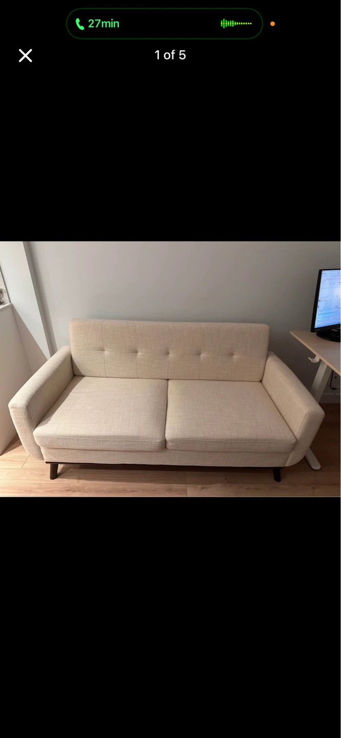 Arm Loveseat - photo 3