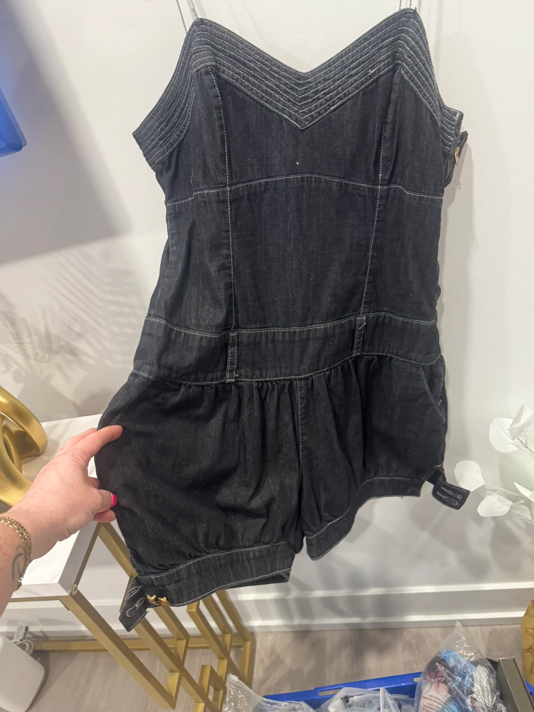 Baby Phat Denim Romper. Size M - photo 2